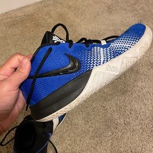 Blue, black and white. Nike sneakers. Size 8. Boys.